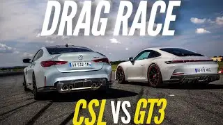 DRAG RACE : BMW M4 CSL VS Porsche GT3 Touring