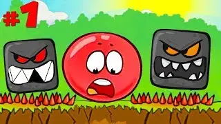 НОВЫЕ ПРИКЛЮЧЕНИЯ КРАСНОГО ШАРИКА против ЧЕРНОГО КВАДРАТА Игра Red Ball
