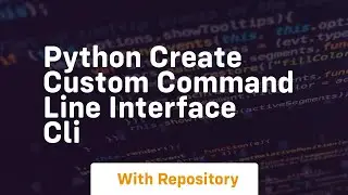 Python create custom command line interface cli