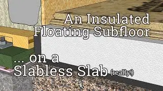 Animation: Insulated Floating Subfloor Over (slabless) Slab