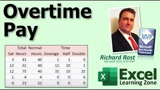 Microsoft Excel Tutorial - Calculating Overtime Pay for Employees