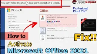 How to Fix Product Activation Failed in Microsoft Office | Office Activation Required | Tech Baljeet