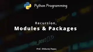 How to make Modules & Packages in Python Programming for Beginners -  [Eng+Hindi]