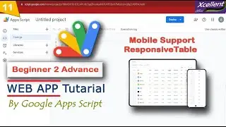 Google Web App Tutorial for Beginners (Part 11: Mobile Support Responsive Table)