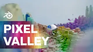 PIXEL VALLEY in Blender 3D!