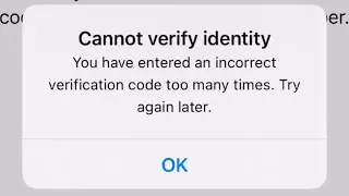 Cannot Verify Identity IPhone Apple ID 2024