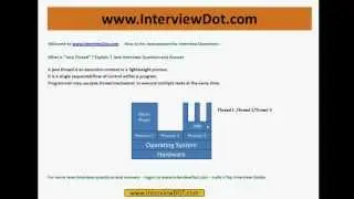 java interview question and answer what is java thread