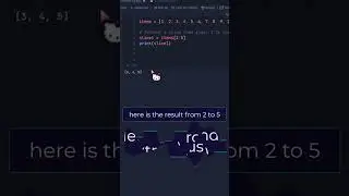 Python List Slicing In Under A Minute! #pythonprogramming #shorts #shortvideo #shortsvideo