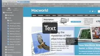 Bookmarks in Mavericks