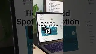 How to add Spotify to Notion #notion #notionapp #notiontips