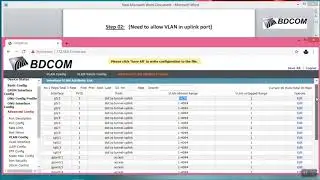 BDCOM GPON OLT Vlan Mode Configuration