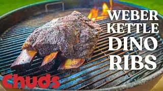 Dino Ribs on the Weber Kettle (Super Easy!!) | Chuds BBQ