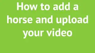 Hobby Horse Online Dressage: Entering and Uploading