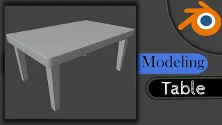 Let's Modeling ❝ TABLE ❞ in Blender 3.0 ➤ Real-Time 3D Workflow Tutorial .