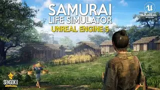 SENGOKU DYNASTY First Gameplay in UNREAL ENGINE 5 | Samurai Survival in Medieval Japan RTX 4090 4K