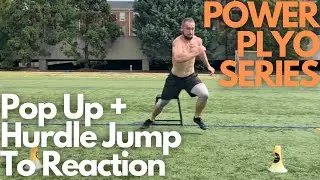 Power Plyos Series - Pop Up to Hurdle Jump With Cut on Landing Series (IMPROVE CHANGE OF DIRECTION)