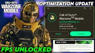 Warzone Mobile New Optimization Update || Fps Unlock Bugs Fixed Smooth Gameplay || Warzone Mobile