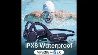 New Bone Conduction Swimming Headset Bluetooth Ipx8 Waterproof Earphone Wireless]New top technology