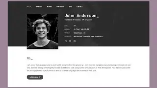 Portfolio Website HTML CSS JavaScript - Build a Personal Portfolio Website with HTML CSS JavaScript