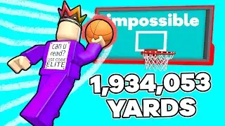 SHOOTING HOOPs 1,934,053 Yards AWAY On Roblox Hoop Simulator