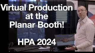 Virtual Production at the @planar booth!  // HPA 2024