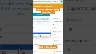 how to connect smtp to mailwizz 