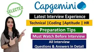 Capgemini Latest Interview Experience | Selected | All Interview Questions with Answer