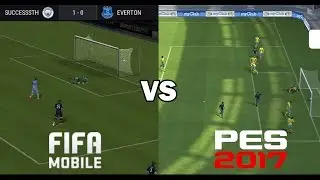 Fifa 17 Mobile vs PES 17 Mobile (Gameplay)