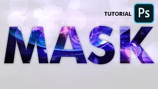 How to Create Text Mask in Adobe Photoshop | Tutorial