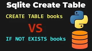 CREATE TABLE IN SQLITE DATABASE WITH PYTHON