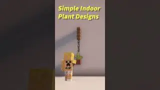 Simple Plant Designs #minecraft #starterhouse #buildtips #minecraftbuilding #shorts #buildtips