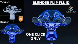 Fluid Inside a Monkey Head! 🤯🐵💦Blender Flip Fluid Tutorial