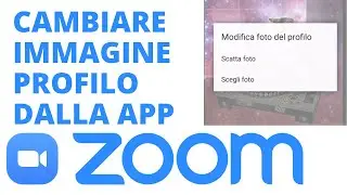 ZOOM APP - Cambiare  la foto del profilo di zoom direttamente dallo smartphone