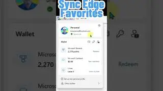 Sync Your Favorites in Microsoft Edge #shorts