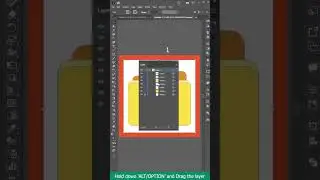 How to Duplicate layers in Illustrator #shorts