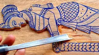 Perfect handing wood carving chisel || UP wood art