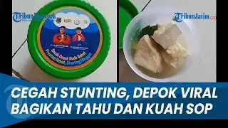 HEBOH ANGGARAN PENCEGAH STUNTING RP 4,4 M, Depok Bagikan Tahu dan Kuah Sop