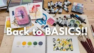 Bright Colours, Simple Watercolour Exercises, and My Latest Sketchbook!