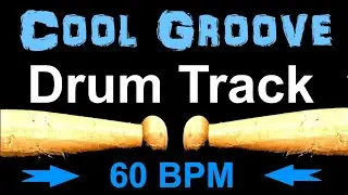 Cool Rock Drum Track 60 BPM Drum Beat for Bass Guitar Backing Tracks Drum Beats Instrumental 🥁 454