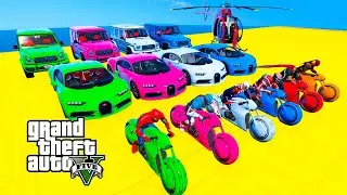 GTA V Epic Super Car Racing Challenge Driving By Trevor on Super Cars, Off Road Jeeps Planes