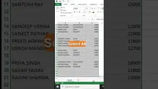 How To Delete All Blank Rows In One Time #shorts #excel #exceltips #msexcel #exceltutorial #viral