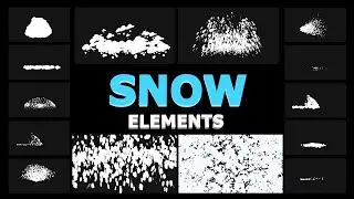 Cartoon Snowflakes After Effects Templates