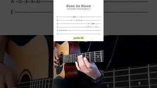 Base De BLUES Para Intermediários No Violão 🔥 #violaoblues #violão #violãoaço #henriqueseiva