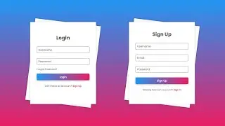 Animated Login and Signup Form using HTML CSS & Javascript