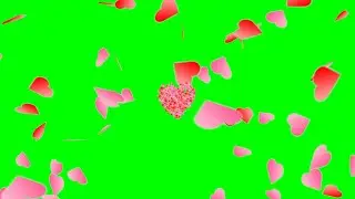 Heart shower 🚿 ❤️🚿 green screen effects