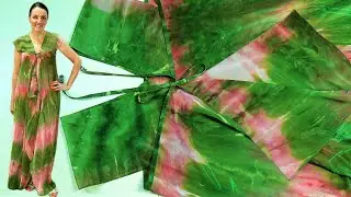 Dress / tunic / peignoir for lazy seamstresses. Connect the rectangles at the points and that's it