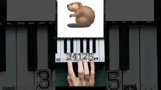 🎹СИДИМ С БОБРОМ ЗА СТОЛОМ| ТУТОРИАЛ #piano #pianototurial #бобёр