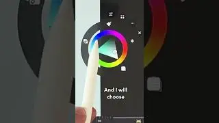 Color transition using the floating color wheel in Callipeg