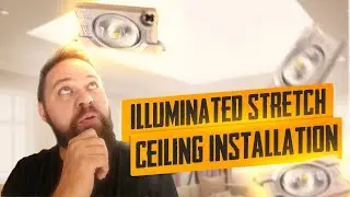 How to make a light ceiling? Illuminad stretch ceiling installation tutotial