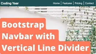 Bootstrap Navbar Vertical Line Separator